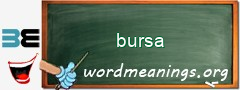 WordMeaning blackboard for bursa